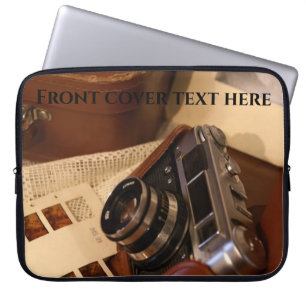 Housse Pour Ordinateur Portable Appareil photo analogique vintage dans un étui en