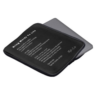 Housse Pour Ordinateur Portable Apporter des mots à la vie Poème