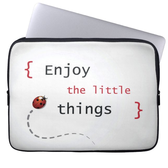 Housse Pour Ordinateur Portable Appréciez les petites choses 2 (Devant)