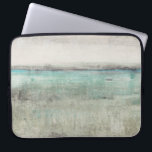 Housse Pour Ordinateur Portable Aqua Horizon<br><div class="desc">Aqua Horizon II par Tim OToole. Design qui évoque la vue sur l'horizon,  avec des tons turquoises et beiges.</div>