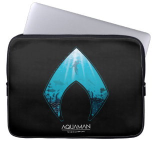 Housse Pour Ordinateur Portable Aquaman Voir par Aquaman Logo Ocean Graphic