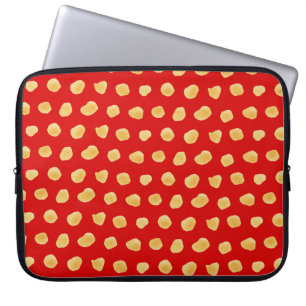 Housse Pour Ordinateur Portable Aquarelle Abstraite motif transparent, feuille des