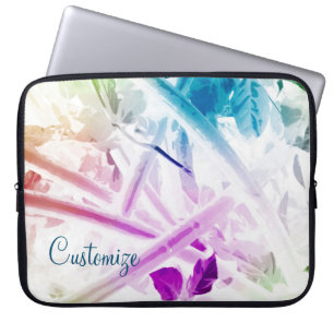Housse Pour Ordinateur Portable Aquarelle Abstraite Portable Floral