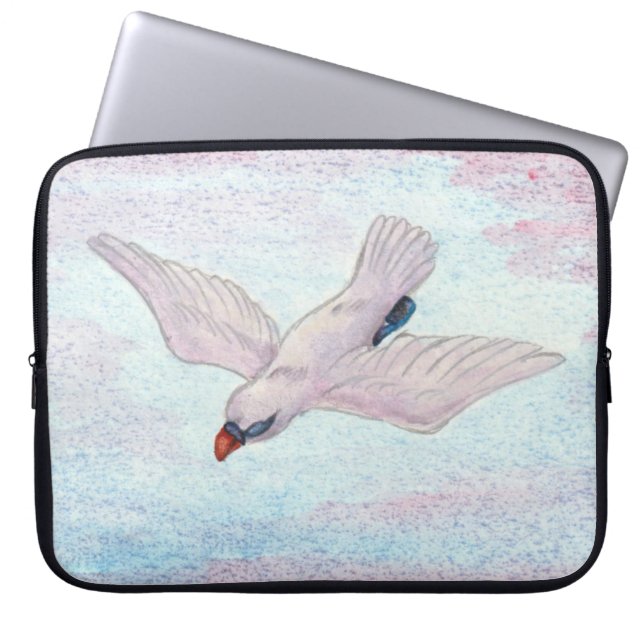 Housse Pour Ordinateur Portable Aquarelle Aigle blanc Aigle volant Reiki (Devant)