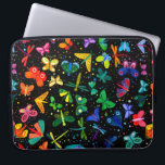 Housse Pour Ordinateur Portable Aquarelle Arc-en-ciel Papillons Motif pour enfants<br><div class="desc">Aquarelle Rainbow Butterflies Kids Motif Portable Sleeve.</div>