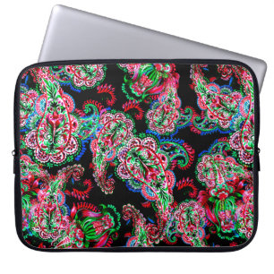 Housse Pour Ordinateur Portable Aquarelle colorée cachemire illustration florale p