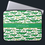 Housse Pour Ordinateur Portable Aquarelle Crocodile Alligator arc-en-ciel Personna<br><div class="desc">Aquarelle Crocodile Alligator Arc-en-ciel Enfants Reptile Personnalisé Motif animal.</div>