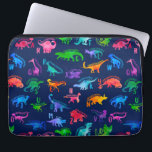 Housse Pour Ordinateur Portable Aquarelle Dinosaure Alphabet Dino coloré enfants<br><div class="desc">Aquarelle Dinosaure Alphabet coloré Dino Motif pour enfants. Dinosaure pour chaque lettre de l'alphabet dans une silhouette aquarelle colorée.</div>