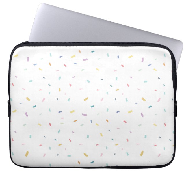 Housse Pour Ordinateur Portable Aquarelle douce Motif Confetti (Devant)