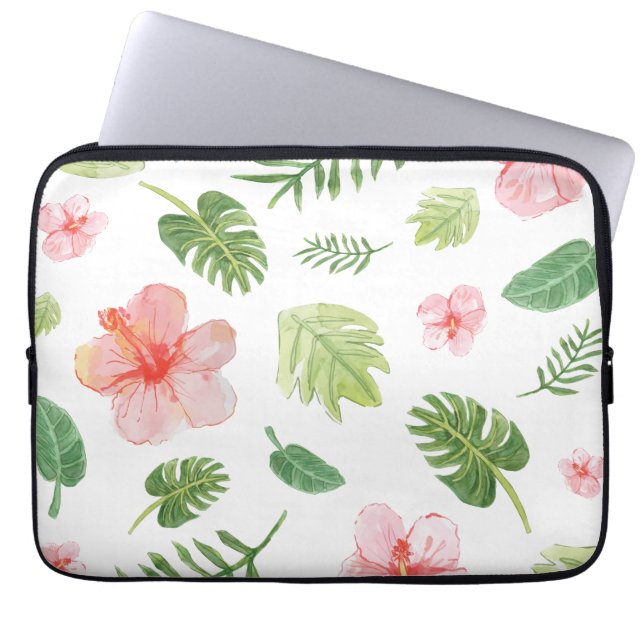 Housse Pour Ordinateur Portable Aquarelle Florale (Devant)