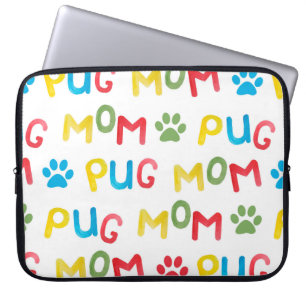 Housse Pour Ordinateur Portable Aquarelle motif sans couture avec lettres et un