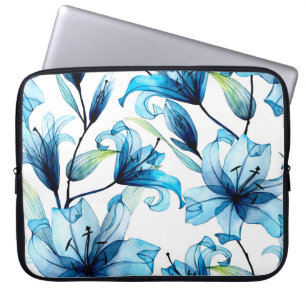 Housse Pour Ordinateur Portable aquarelle motif transparent avec flotteur transpar