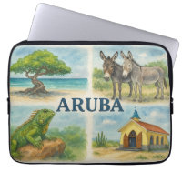 Aquarelle multi-vue d'Aruba