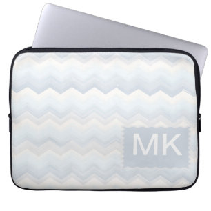 Housse Pour Ordinateur Portable Aquarelle Ocean Shades Chevron