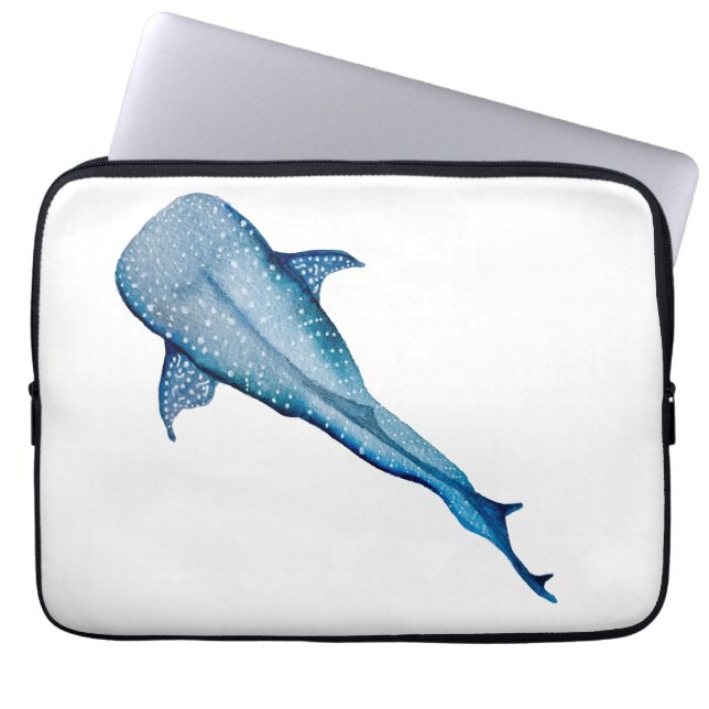Housse Pour Ordinateur Portable Aquarelle requin classique (Devant)