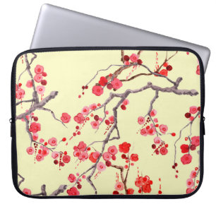 Housse Pour Ordinateur Portable Aquarelle Sakura Blossom Motif sans couture