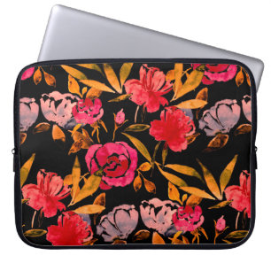 Housse Pour Ordinateur Portable Aquarelle transparente motif avec simple dessiné à