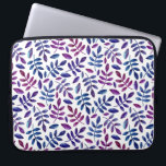 Housse Pour Ordinateur Portable Aquarelle violet et bleu feuillage fleuri motif<br><div class="desc">Manche motif de l'ordinateur portable couleur aquarelle violet et bleu feuillage. Veuillez me contacter si vous avez besoin d'autres articles.</div>