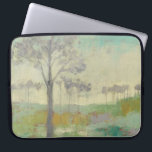 Housse Pour Ordinateur Portable Arbre<br><div class="desc">Tree Stand II par Jennifer Goldberger. Présente des arbres aux couleurs muettes contre un arrière - plan vert.</div>