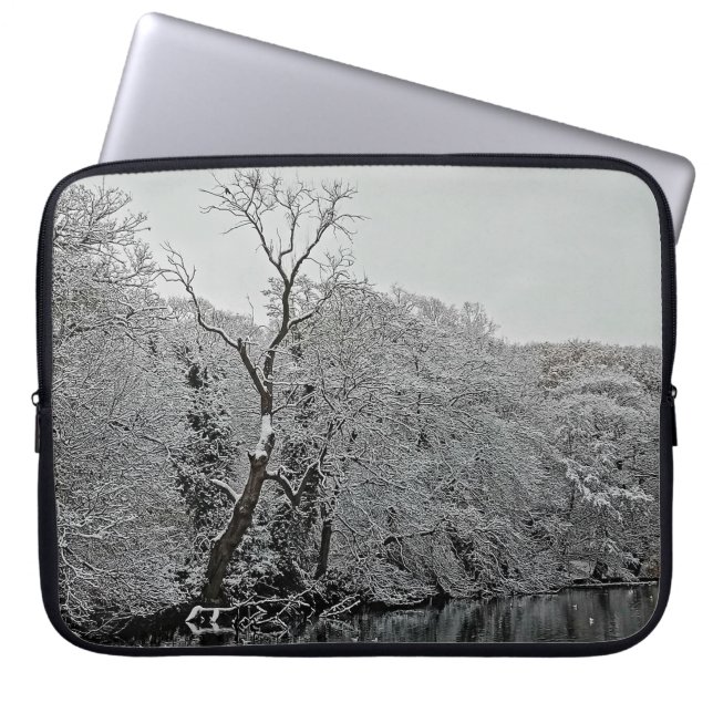 Housse Pour Ordinateur Portable Arbre, à l'eau (Devant)