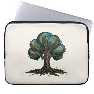 Housse Pour Ordinateur Portable Arbre abstrait art ludique