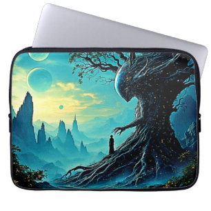 Housse Pour Ordinateur Portable Arbre cosmique de vie Imaginaire