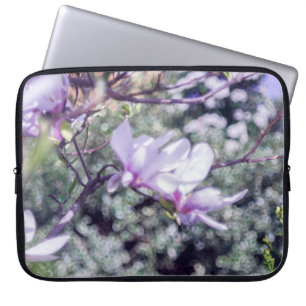 Housse Pour Ordinateur Portable Arbre en fleurs de Magnolia