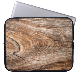 Housse Pour Ordinateur Portable Arbre texture bois massif brut