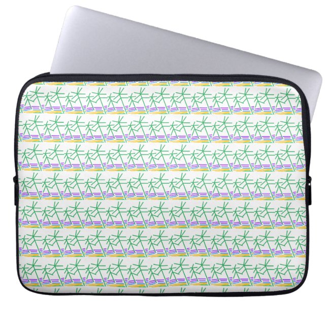 Housse Pour Ordinateur Portable Arbres de plage (Devant)