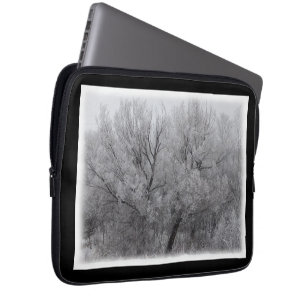 Housse Pour Ordinateur Portable Arbres givrés dans le manteau portable MN