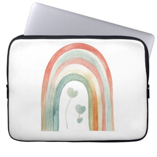 Housse Pour Ordinateur Portable Arc-en-ciel aquarelle boho