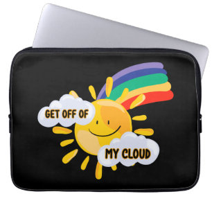 Housse Pour Ordinateur Portable Arc en ciel coloré Descendre de mon nuage