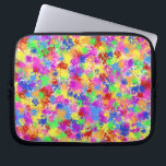 Housse Pour Ordinateur Portable Arc-en-ciel de peinture d'éclaboussure d'arrière -<br><div class="desc">Cette conception lumineuse a un arc-en-ciel de couleur éclaboussé là-dessus dans un style de peinture d'éclaboussure. Réminiscent de l'art de fauvist et d'expressioniste, le motif est fait aux nuances de rouge, de jaune, de pourpre, de vert et le bleu. Il est un résumé, une conception lunatique pour un artiste ou...</div>