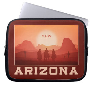 Housse Pour Ordinateur Portable Arizona Sunset personnalisé monogramme de manches