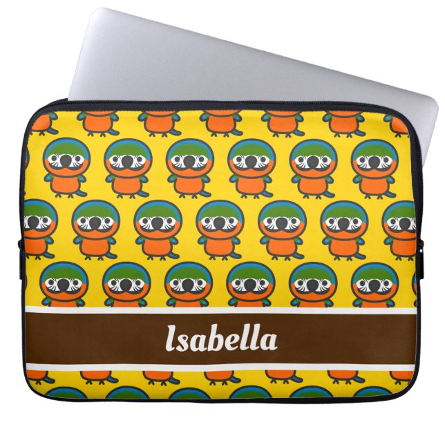 Housse Pour Ordinateur Portable Arlequin Macaw (Devant)