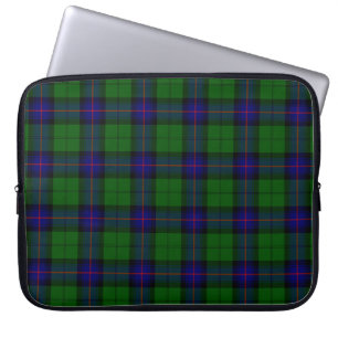 Housse Pour Ordinateur Portable Armstrong clan tartan bleu vert plaid
