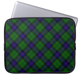 Housse Pour Ordinateur Portable Armstrong tartan bleu et vert plaid