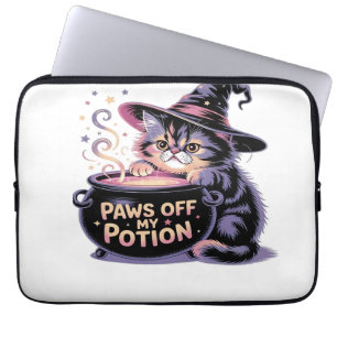 Housse Pour Ordinateur Portable Arrêtez de toucher à ma potion, chat de sorcière k