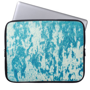 Housse Pour Ordinateur Portable Arrière - plan bleu texturé en tissu dense. Con