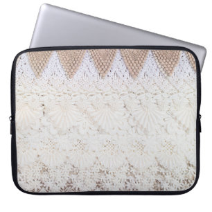 Housse Pour Ordinateur Portable Arrière - plan et texture dentelle