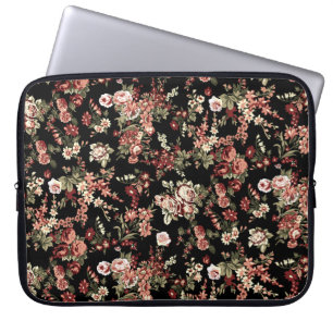 Housse Pour Ordinateur Portable Arrière - plan floral sans couture : motif fleuri.