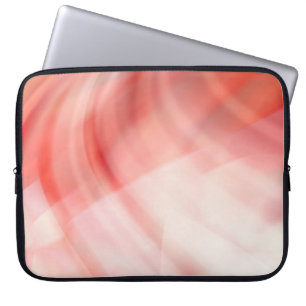 Housse Pour Ordinateur Portable arrière - plan rouge et rose abstrait avec anneaux