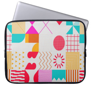 Housse Pour Ordinateur Portable Arrière - plan tendance aux formes simples. Geo co