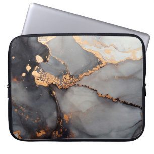 Housse Pour Ordinateur Portable Art abstrait de luxe peinture fluide arrière - pla