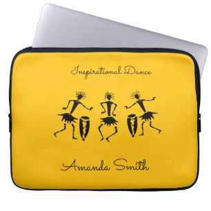 Housse Pour Ordinateur Portable Art Africain, Danse Inspirante Orange Cloud