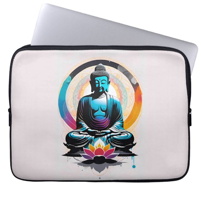Housse Pour Ordinateur Portable Art Bouddha Zen  (Devant)