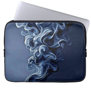 Housse Pour Ordinateur Portable Art de la fumée bleue émotionnelle