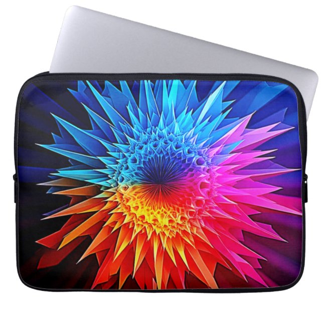 Housse Pour Ordinateur Portable Art de Starburst Épicé Chaud Froid (Devant)