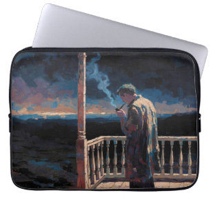 Housse Pour Ordinateur Portable Art du Tuyau (Nuit #1) peinture à l'huile