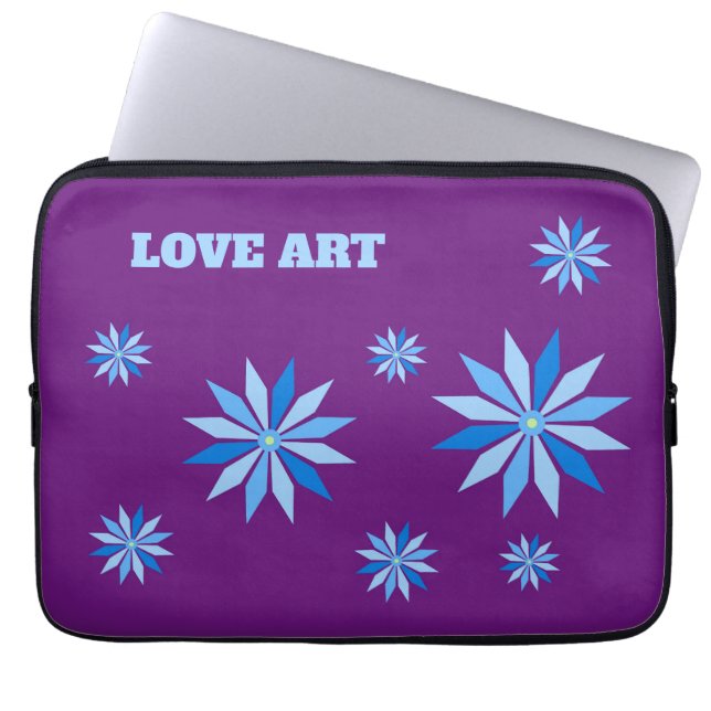 Housse Pour Ordinateur Portable art floral en cadeau (Devant)